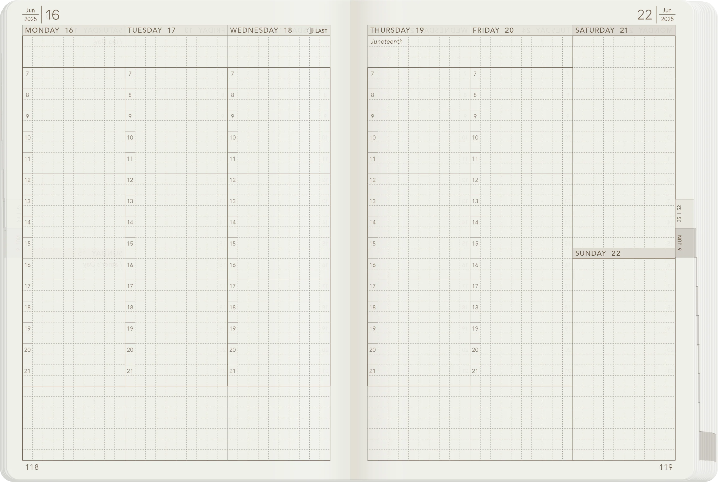 2025 B6 Weekly Planner | All-in-One | Stacked Weekends - Image 3