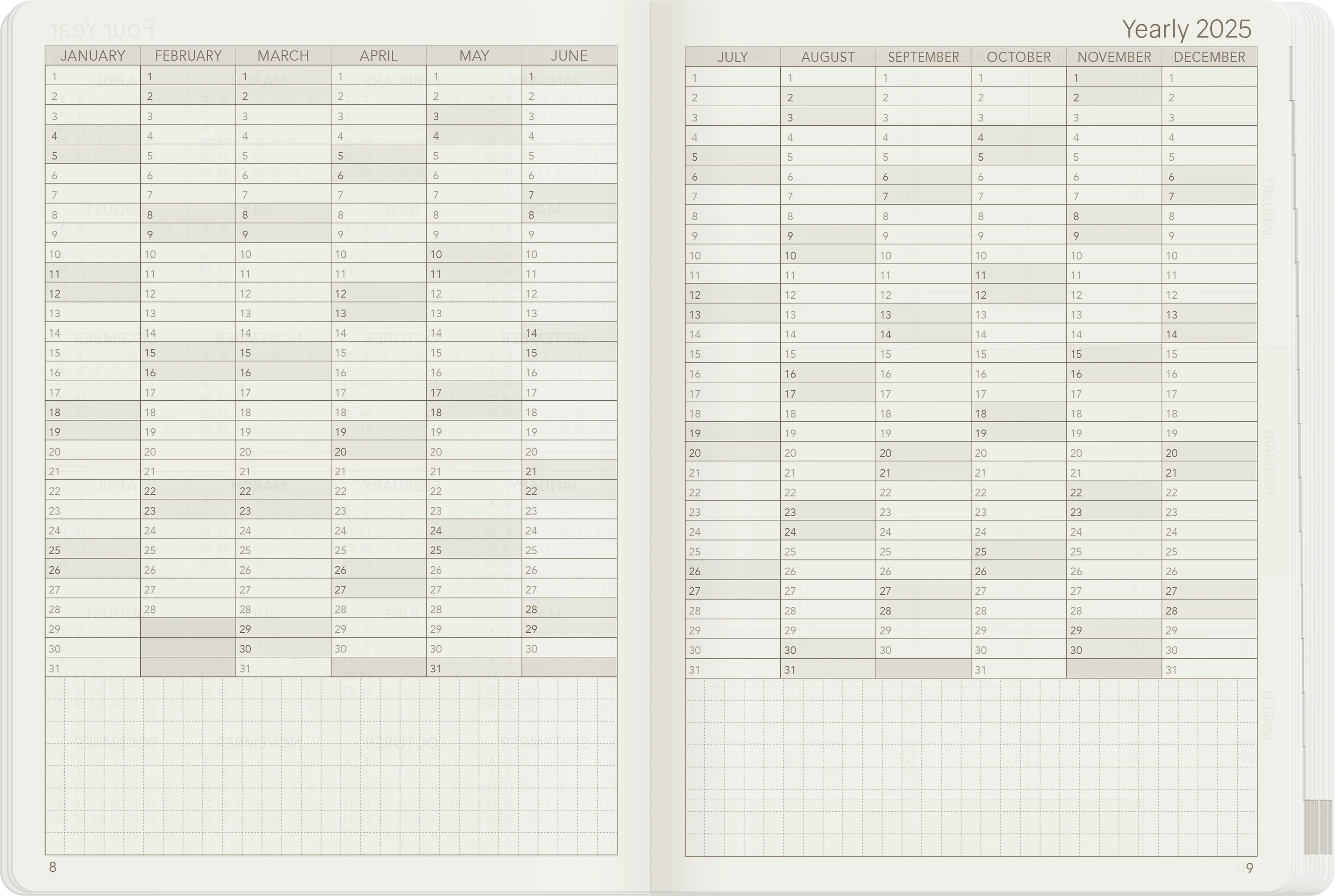 2025 B6 Weekly Planner | All-in-One | Stacked Weekends - Image 7