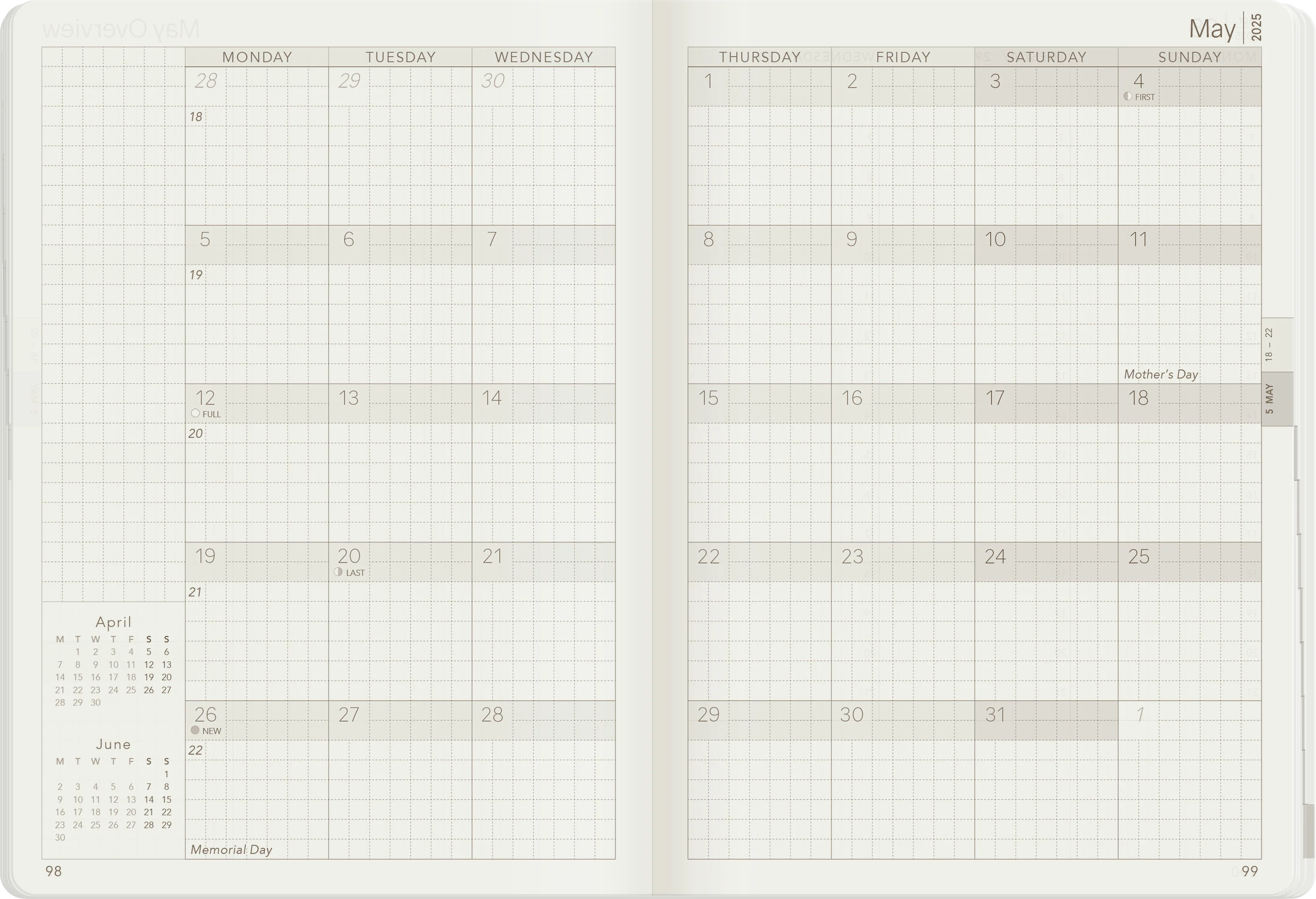 2025 B6 Weekly Planner | Core | Unstacked Weekends - Image 11