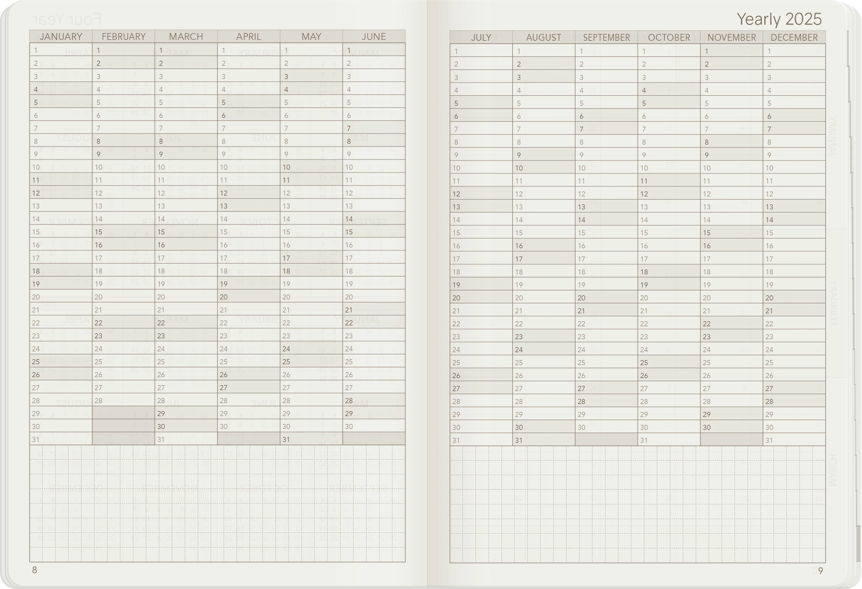 2025 B6 Weekly Planner | Core | Unstacked Weekends - Image 7