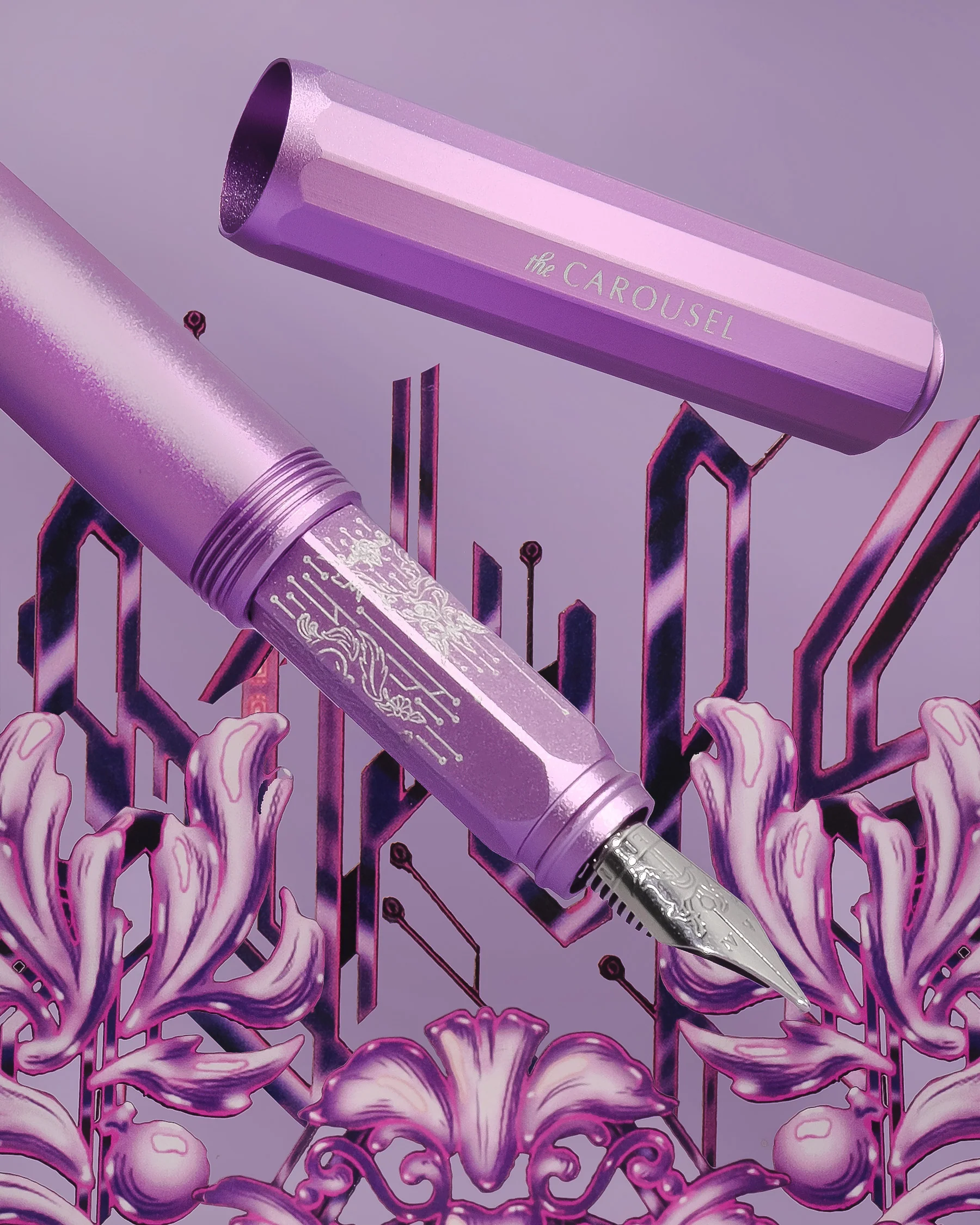 Ferris Wheel Press | Aluminum Fountain Pen | LIMITED EDITION | Aurorealis - Image 5