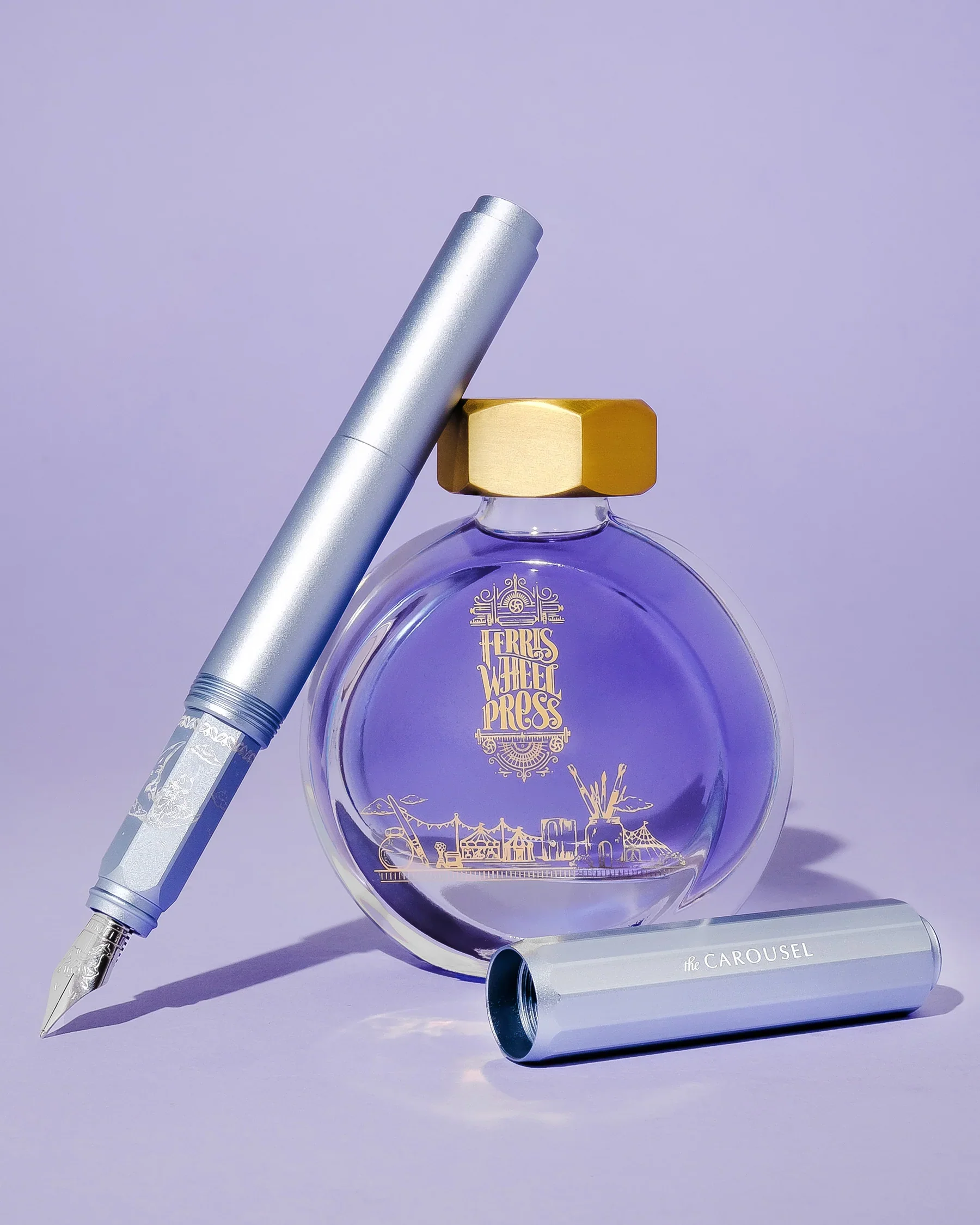 Ferris Wheel Press | Aluminum Fountain Pen | LIMITED EDITION | Harlequin Dream - Image 6