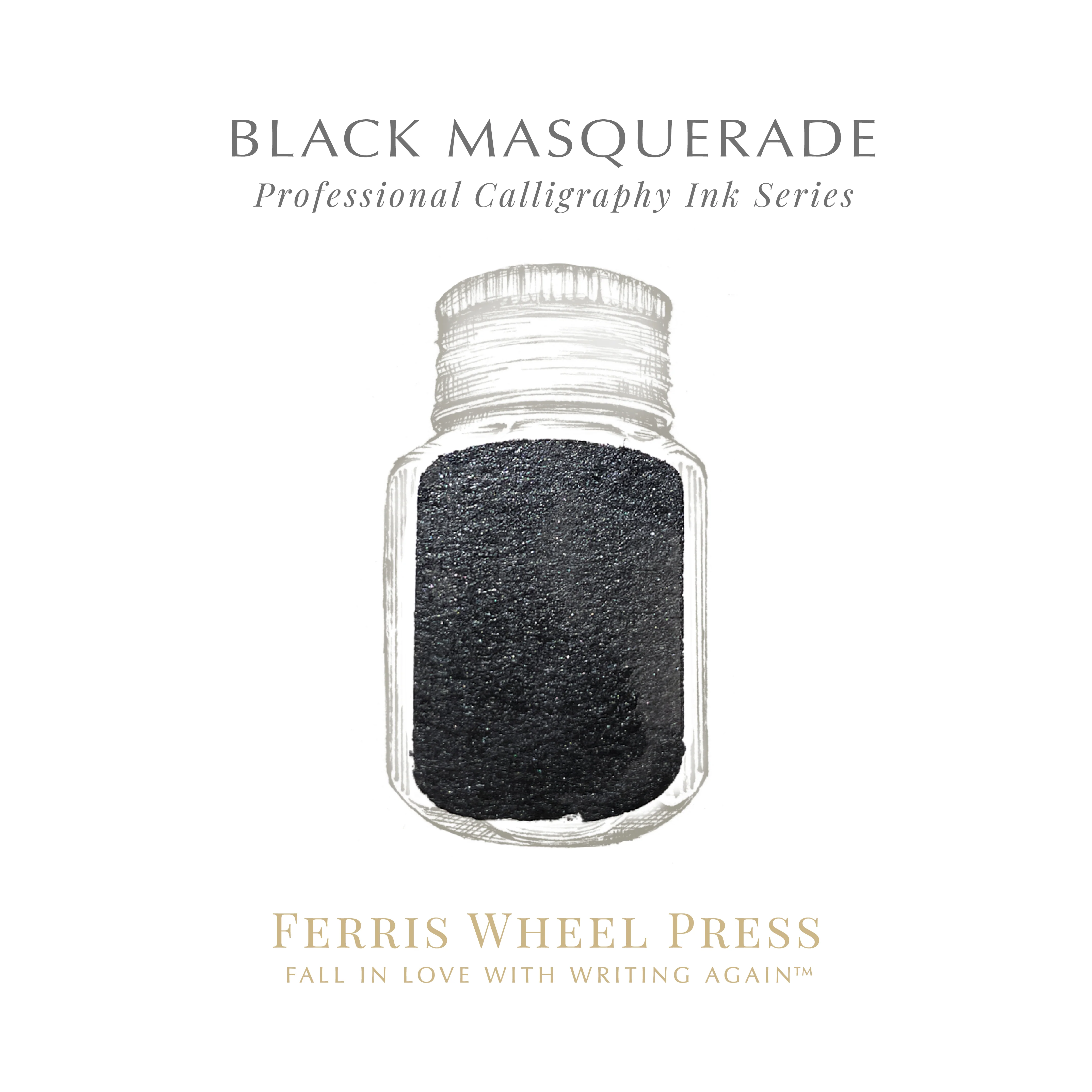 Ferris Wheel Press | Calligraphy Ink | Black Masquerade - Image 2