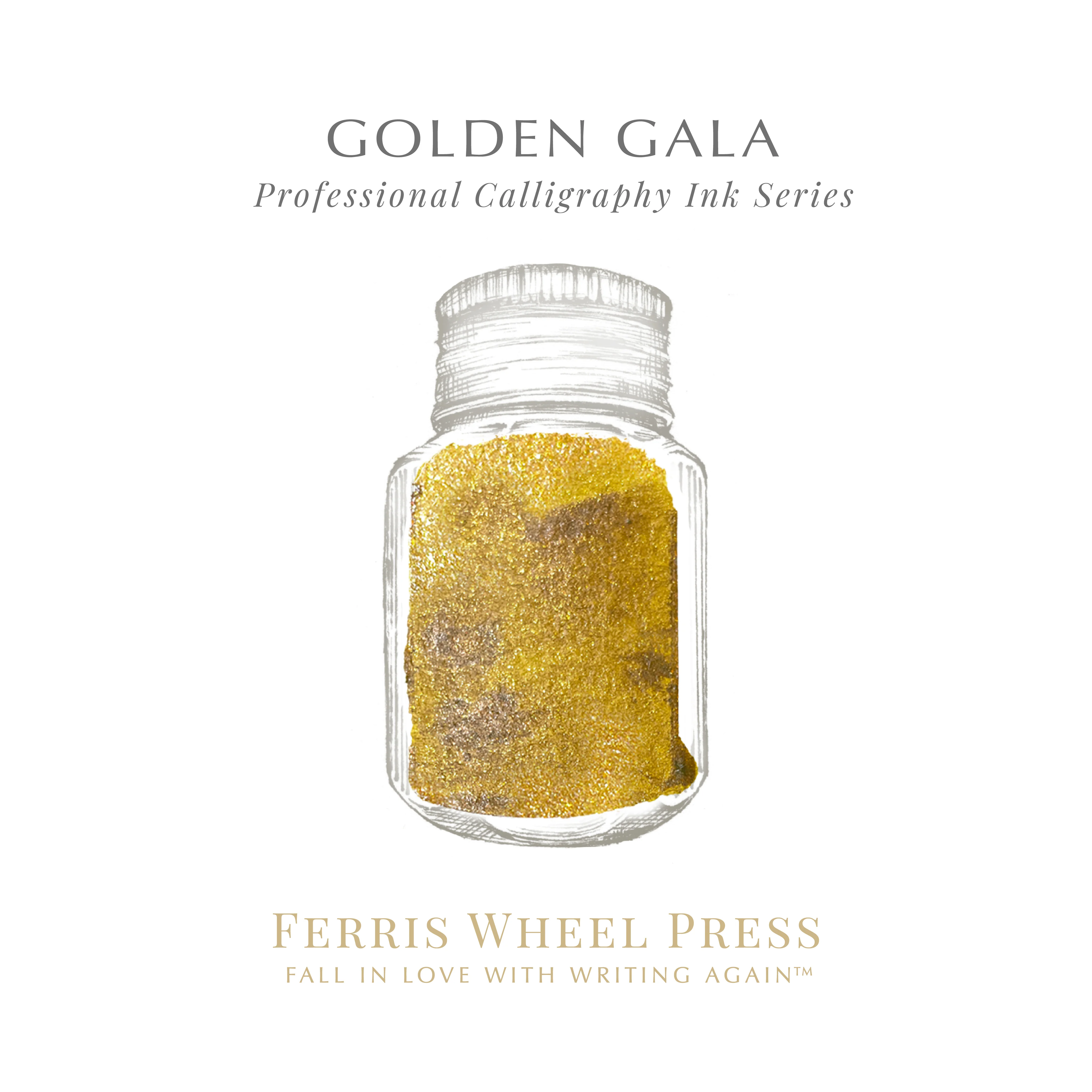 Ferris Wheel Press | Calligraphy Ink | Golden Gala - Image 2
