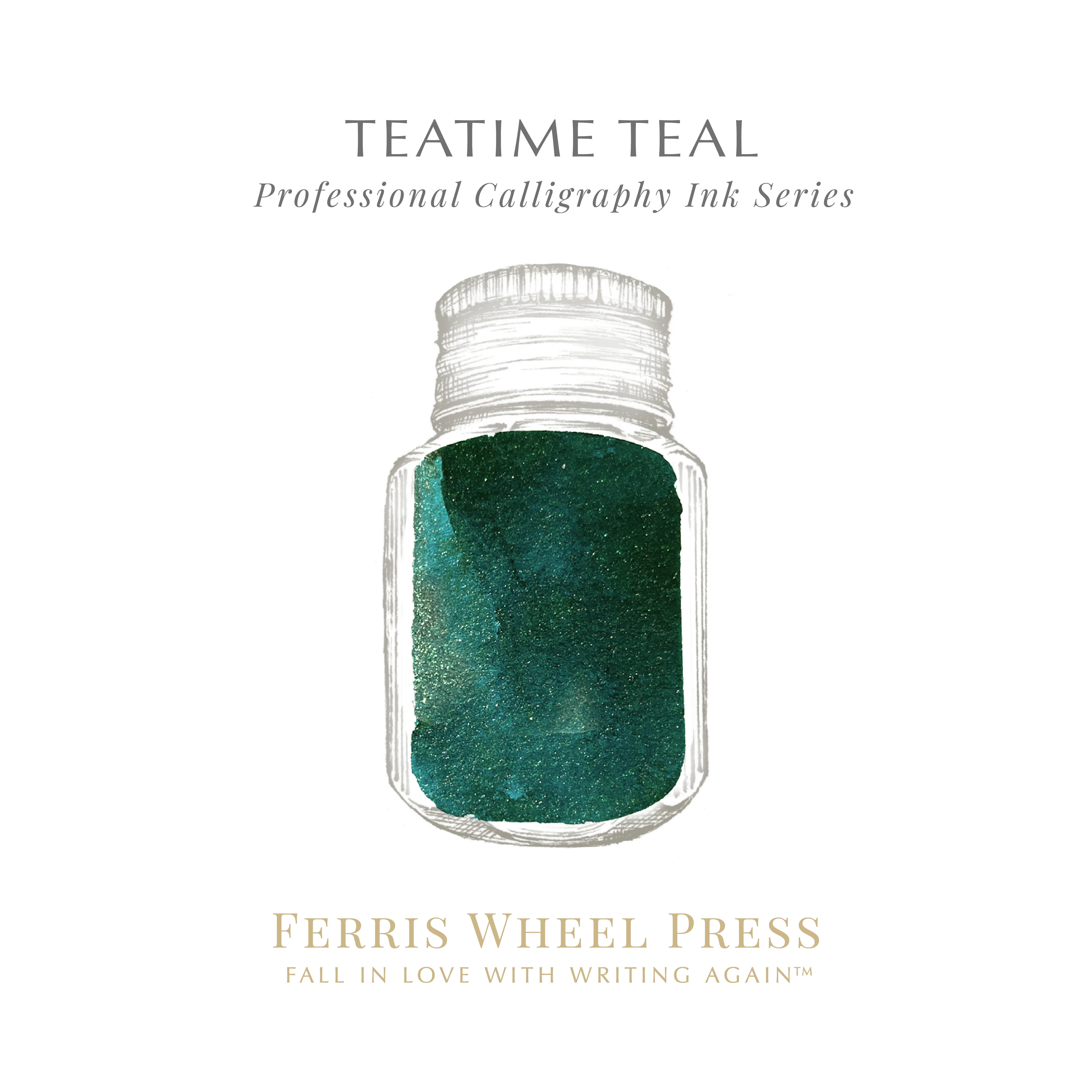 Ferris Wheel Press | Calligraphy Ink | Teatime Teal - Image 2