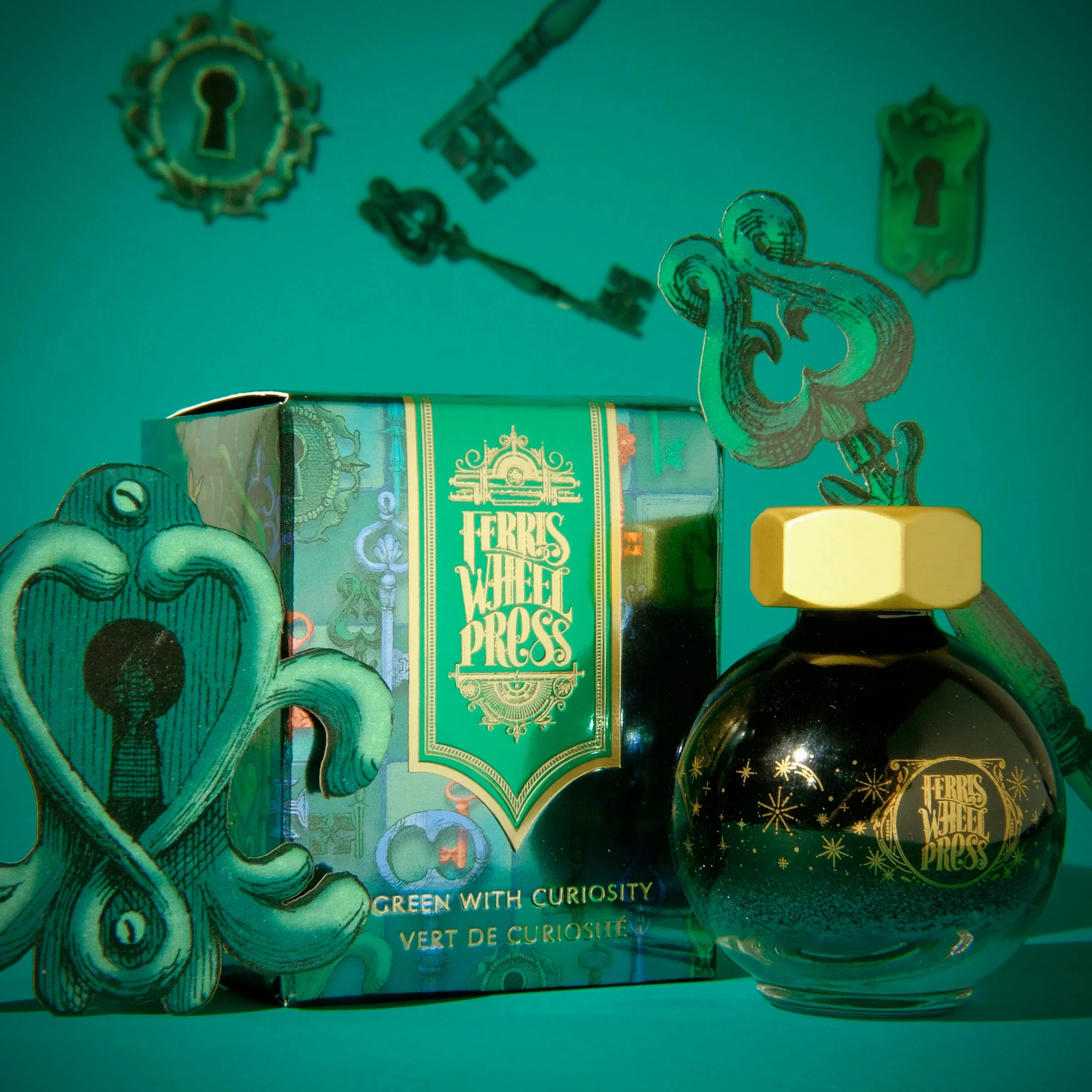 FerriTales™ Ferris Wheel Press | Down the Rabbit Hole | Green with Curiosity 20ml - Image 4
