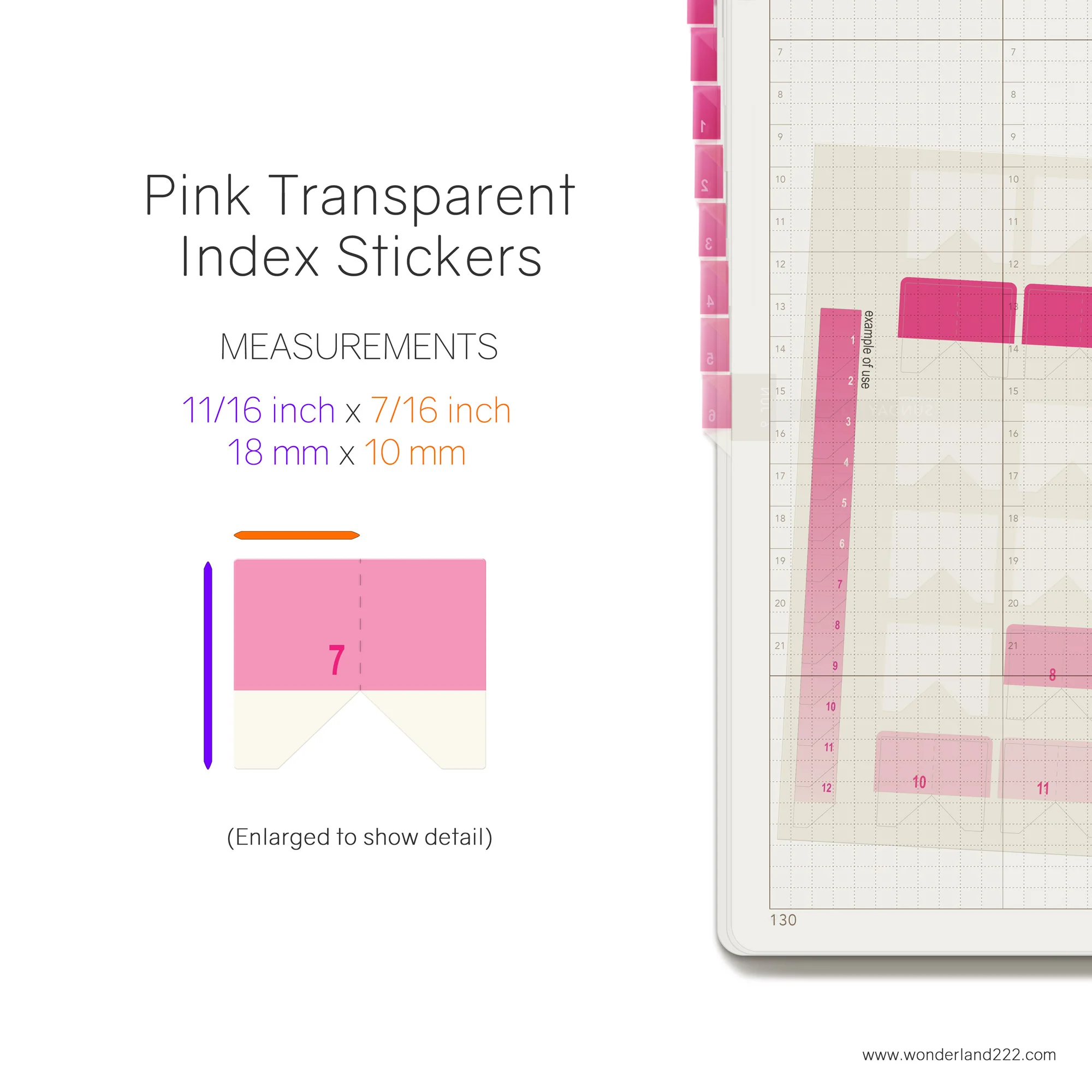 HighTide Transparent Monthly Index Tabs - Image 3