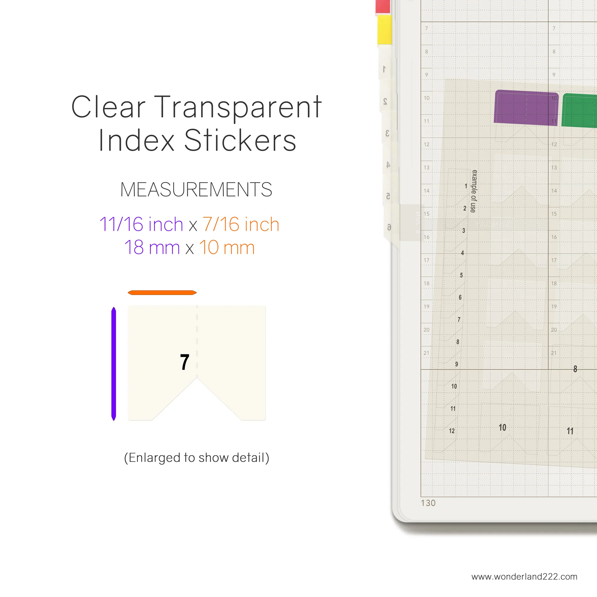 HighTide Transparent Monthly Index Tabs - Image 4