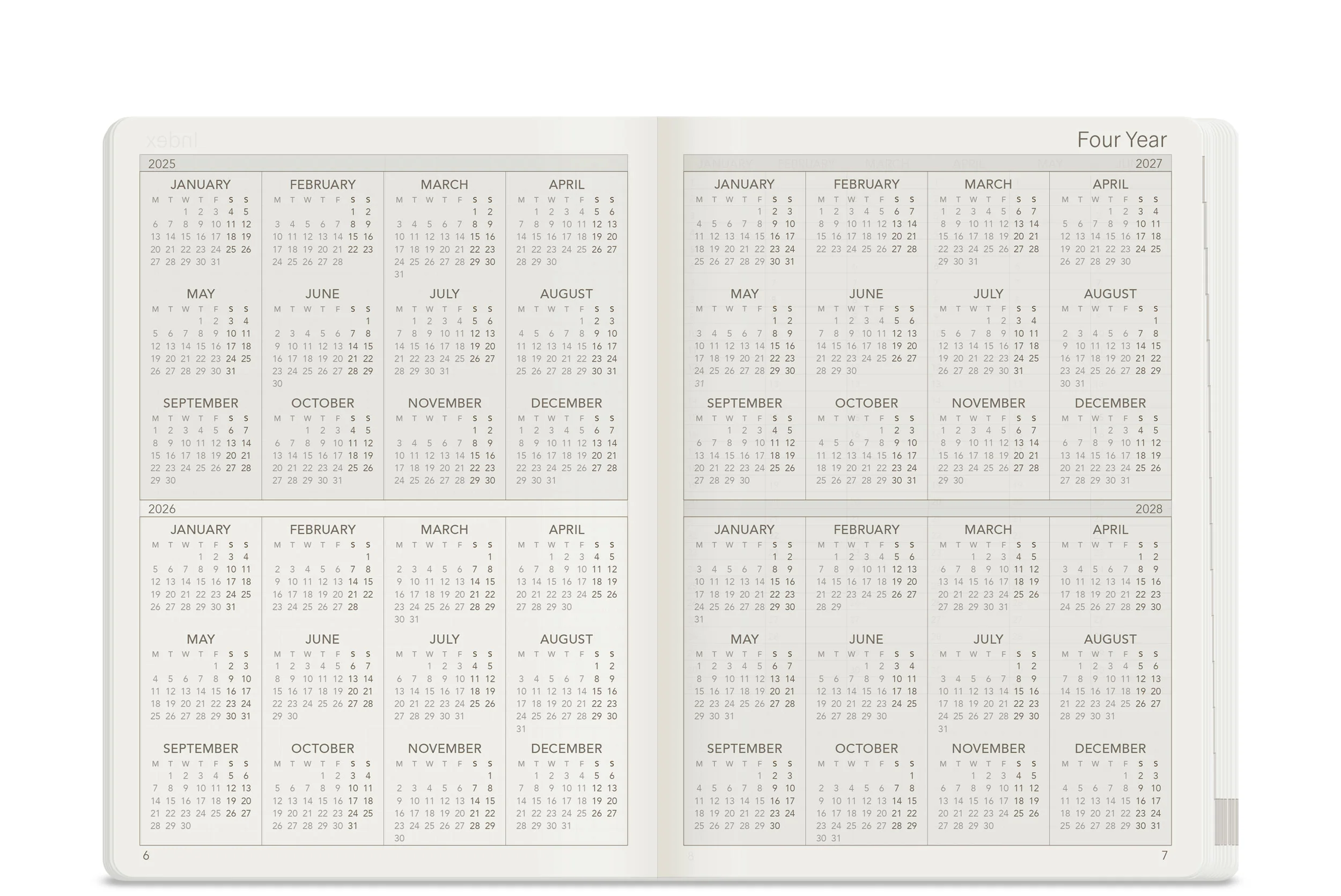 2026 B6 Weekly Planner | Core | Unstacked Weekends - Image 5