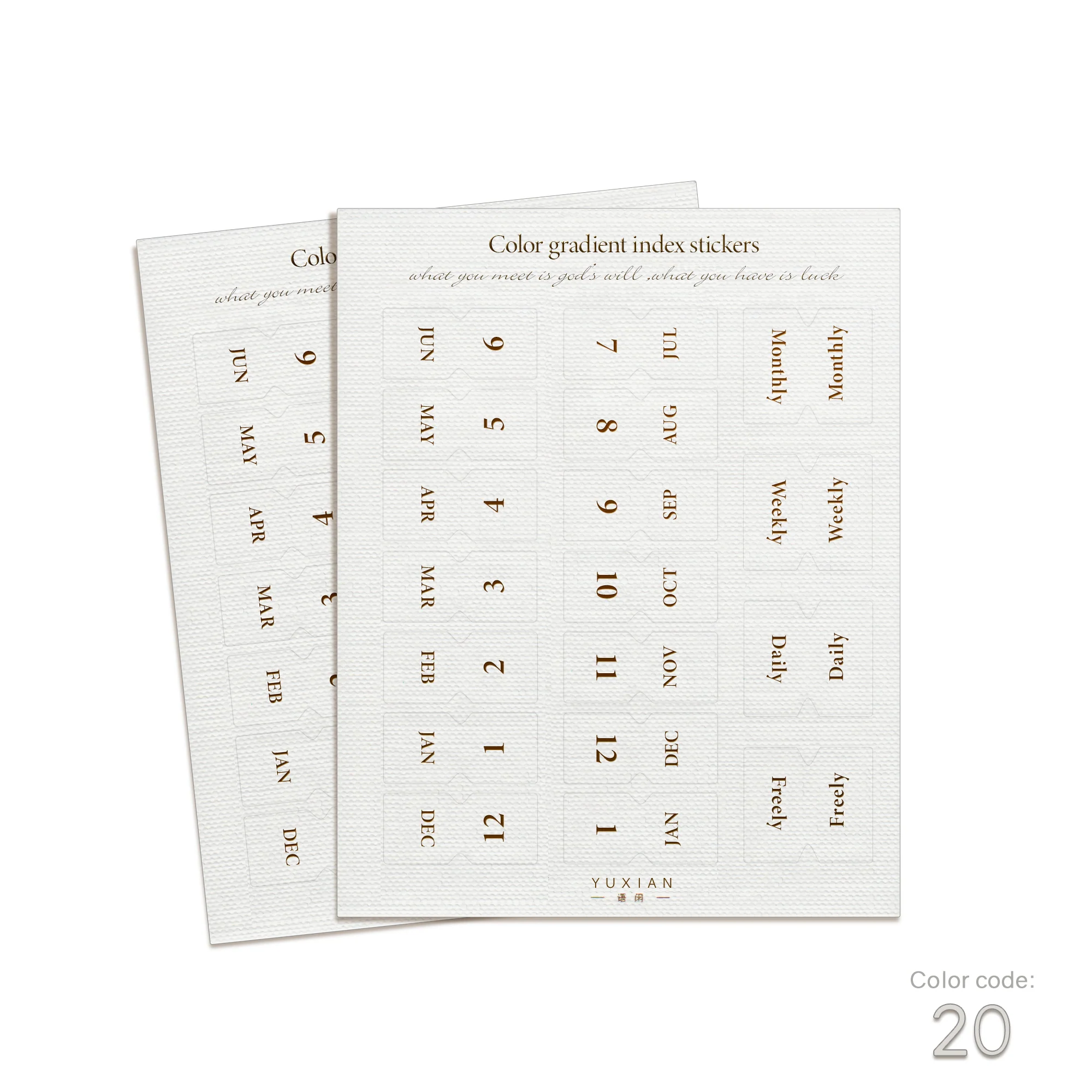 Monthly Index Tabs - Image 22