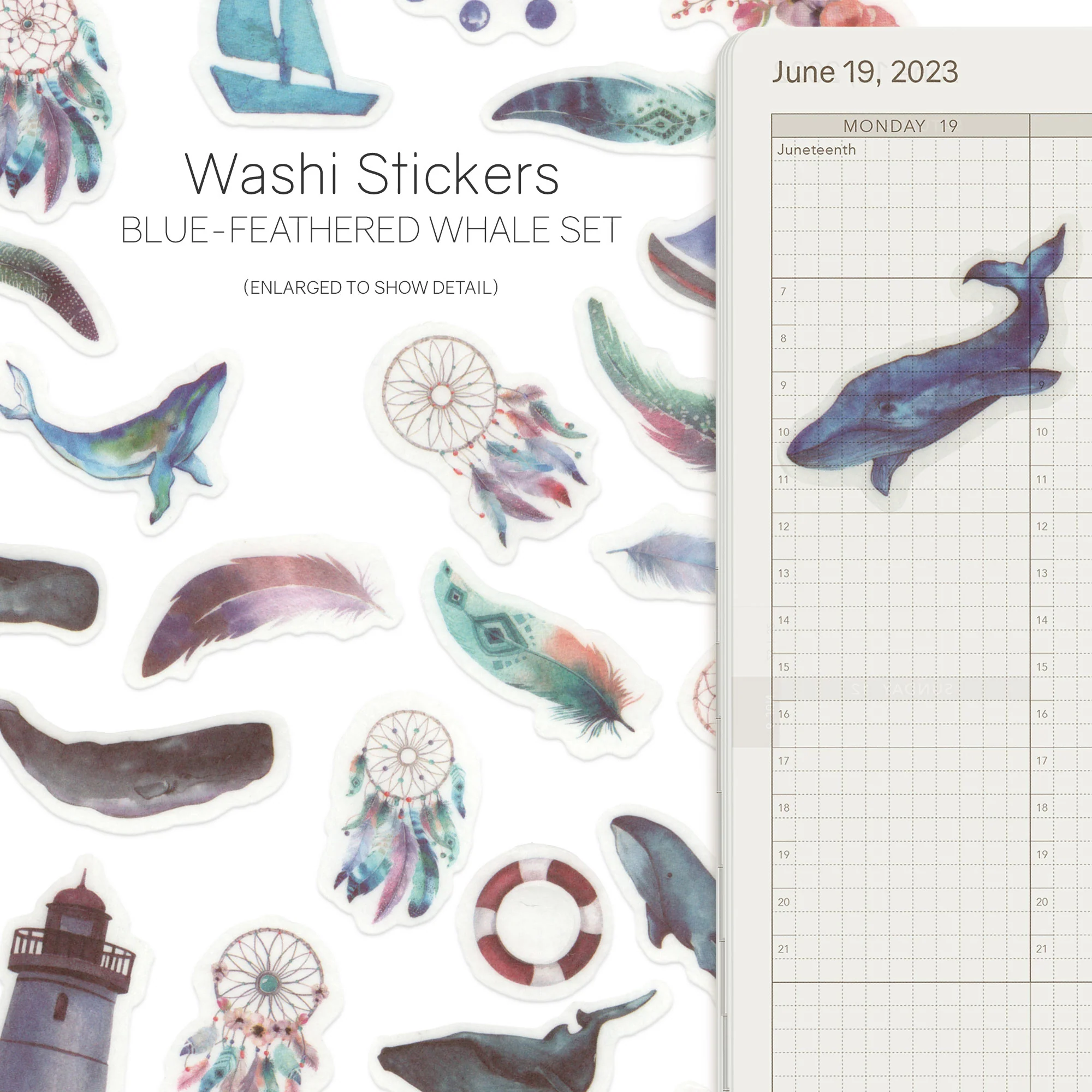 Watercolor - Washi Stickers - Image 11