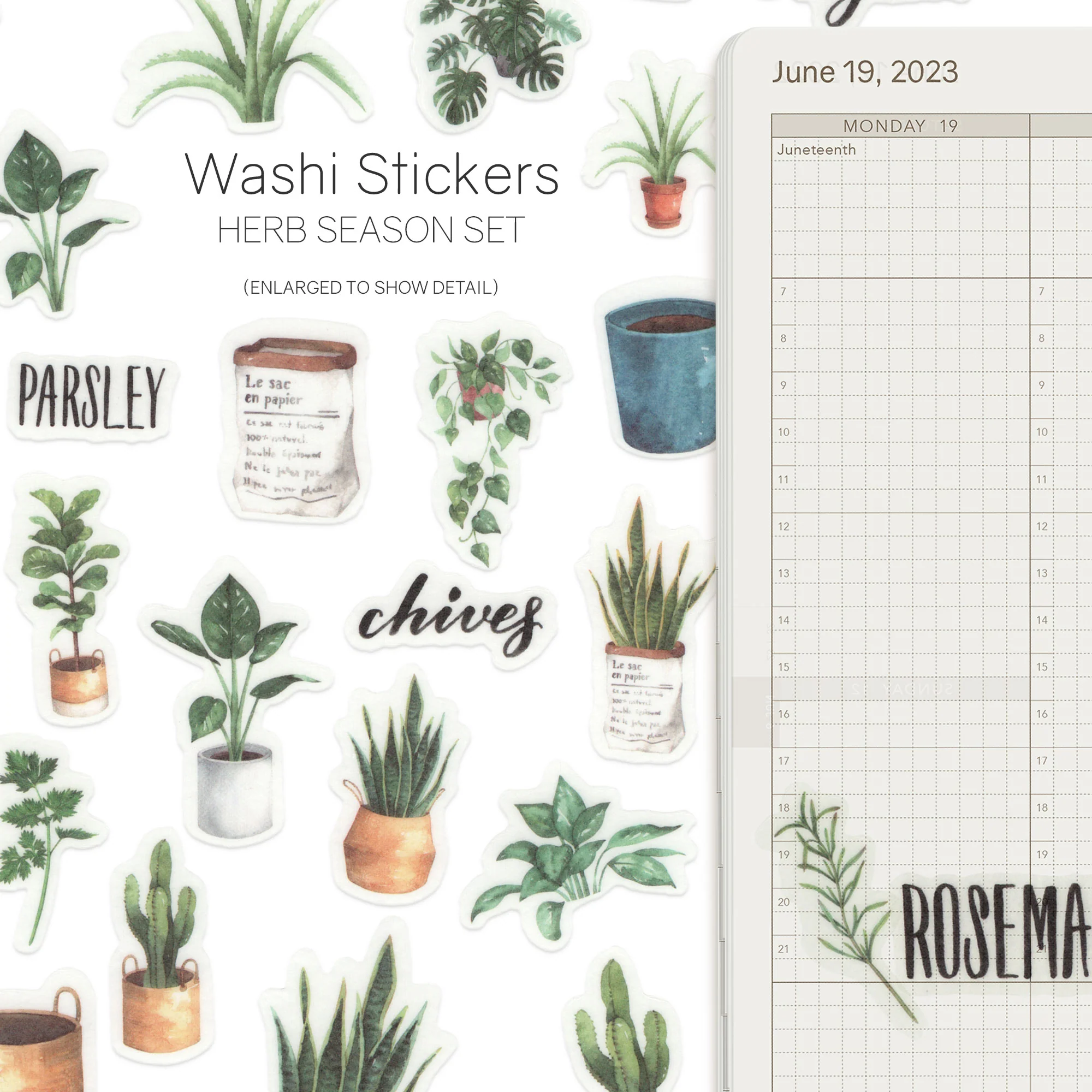 Watercolor - Washi Stickers - Image 13