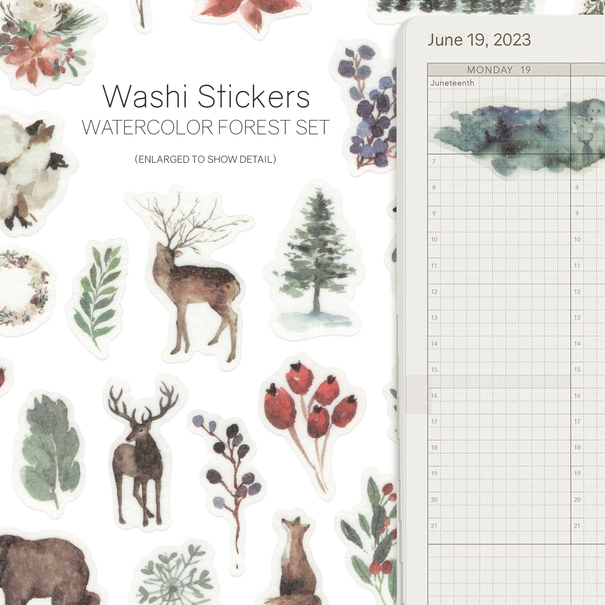 Watercolor - Washi Stickers - Image 16