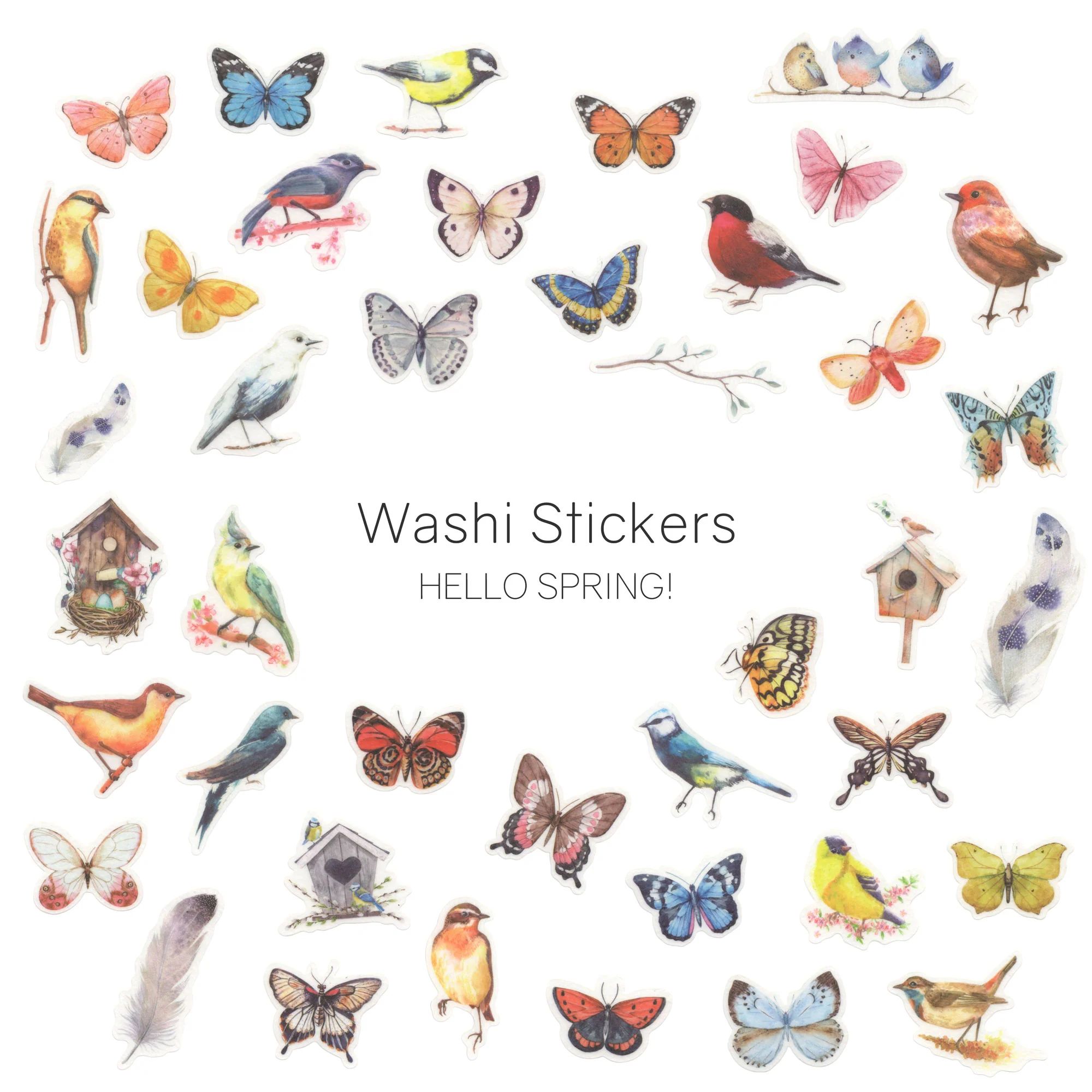 Watercolor - Washi Stickers - Image 17