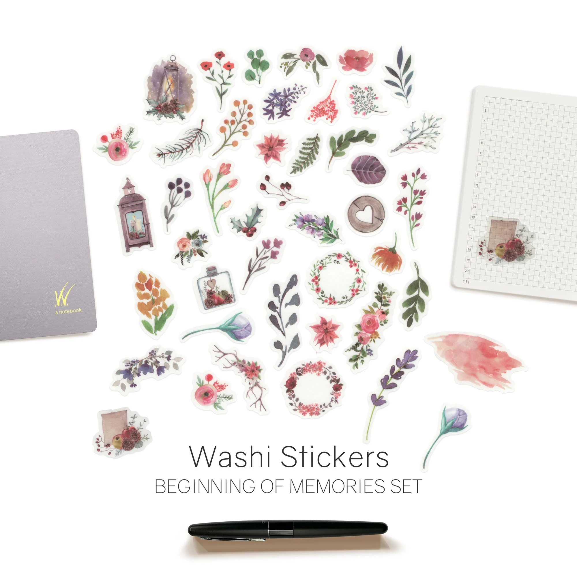 Watercolor - Washi Stickers - Image 3