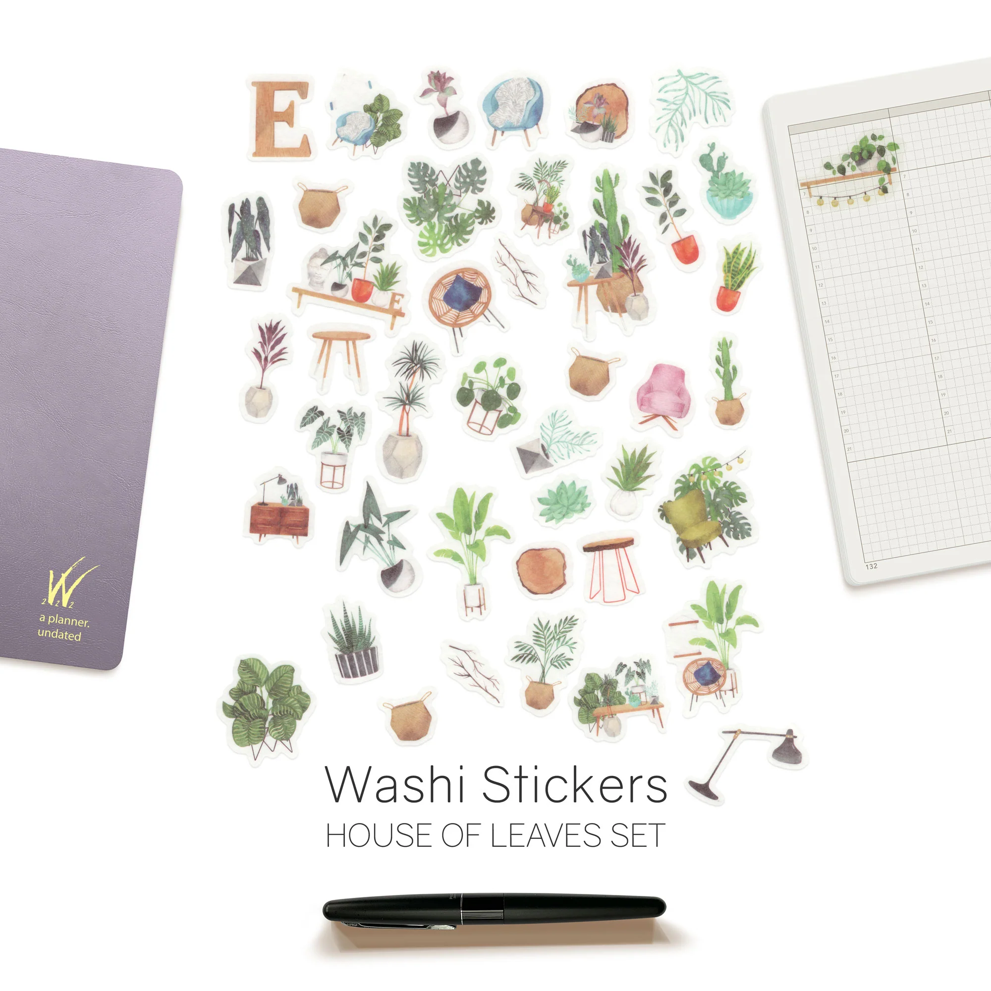 Watercolor - Washi Stickers - Image 7