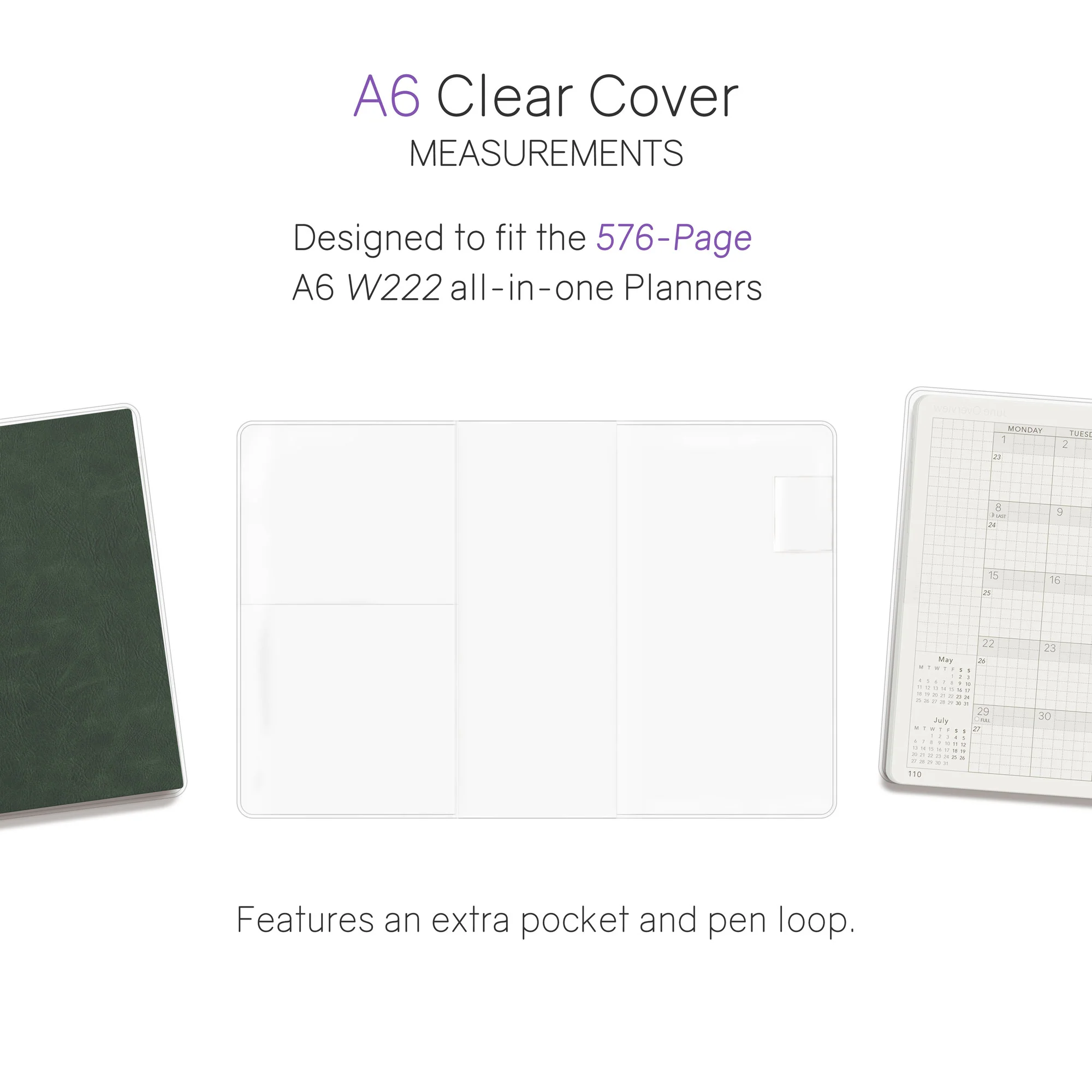Vinyl Clear Cover | Weekly Planner | All-in-One | 576 - Image 4