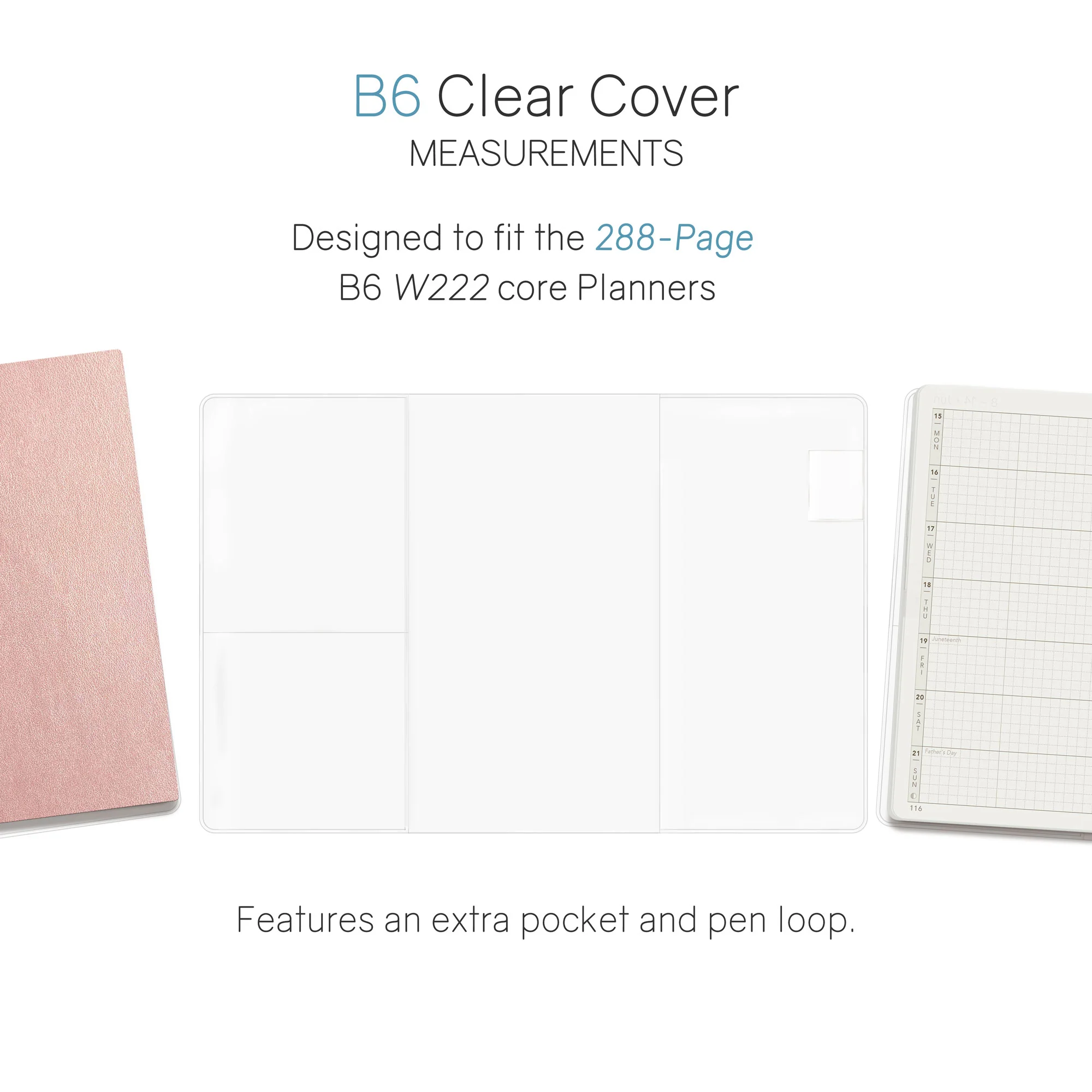 Vinyl Clear Cover | Weekly Planner | Core | 288 - Image 3