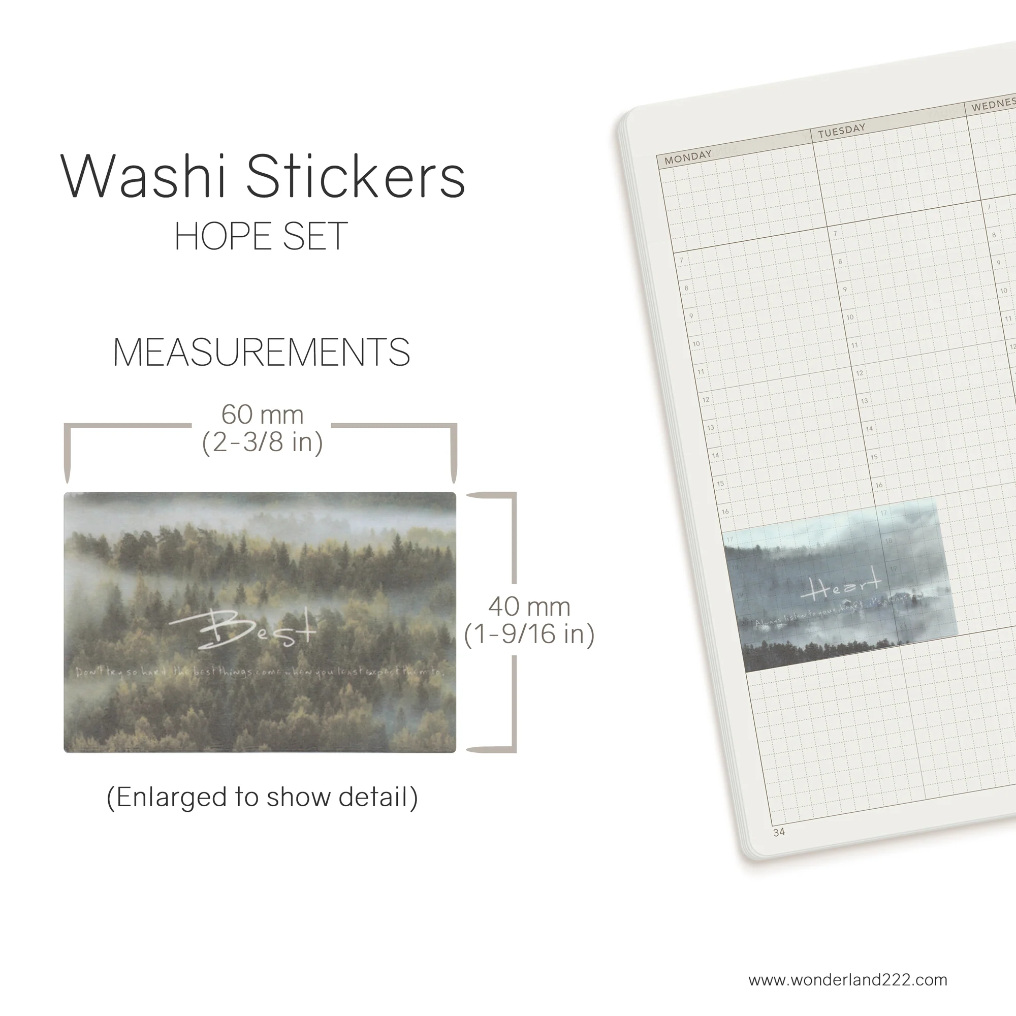 Moody Photo - Washi Stickers - Image 9